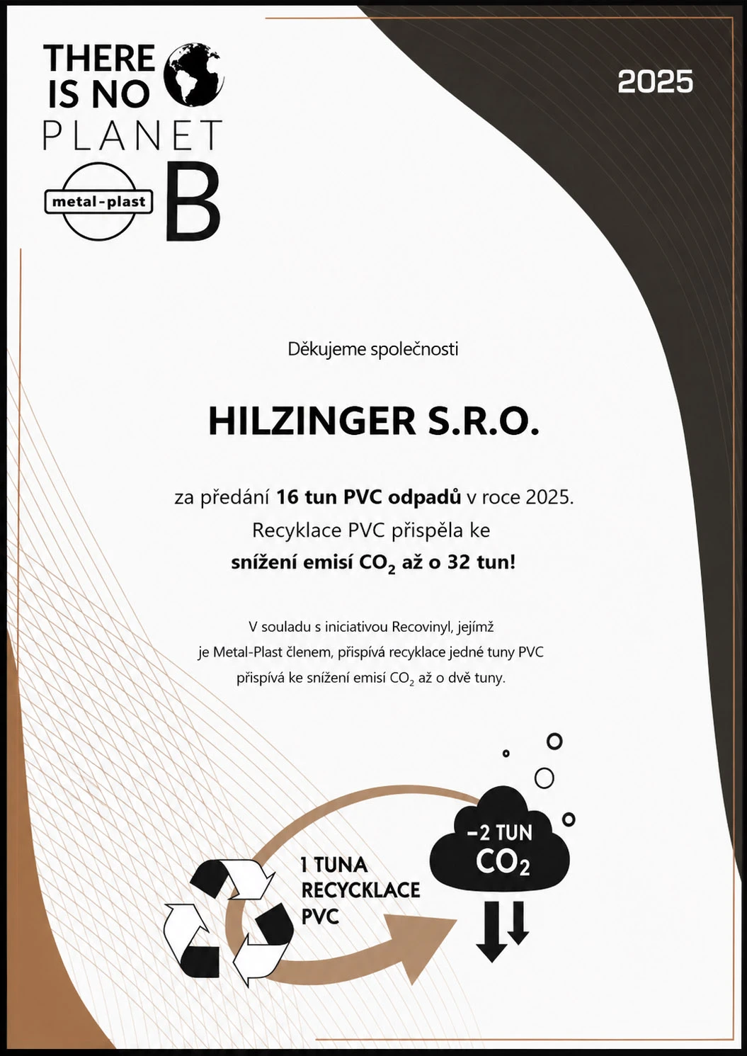 Certifikát EKO hilzinger 2026